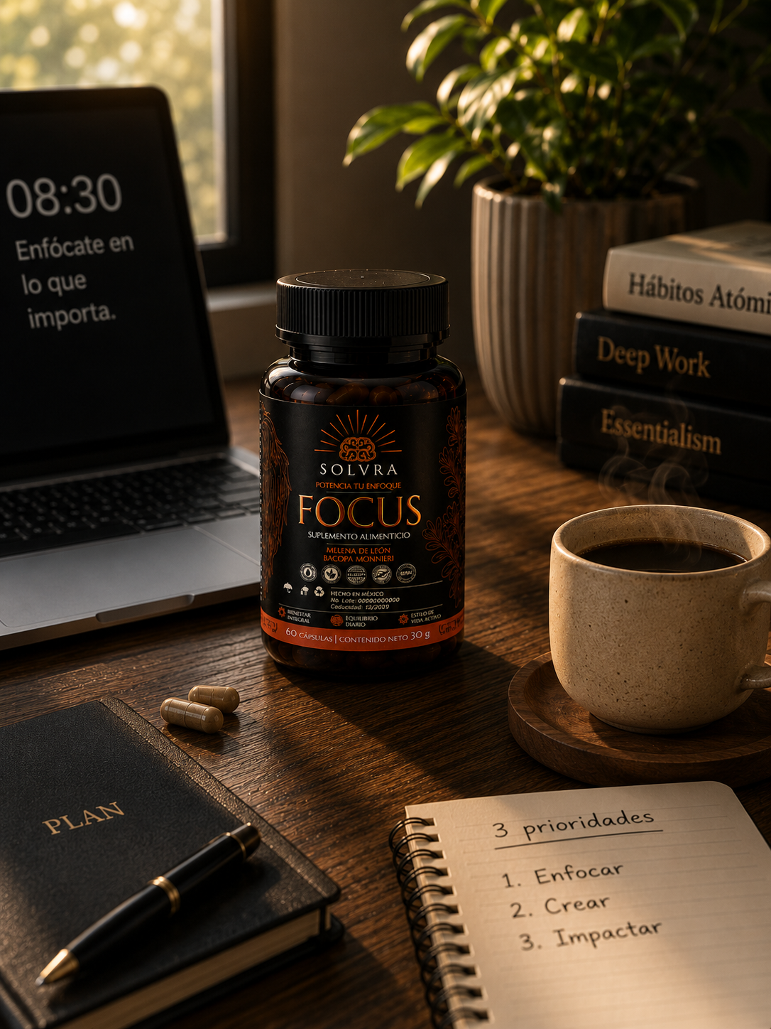 SOLVRA FOCUS — Claridad Mental y Enfoque Diario